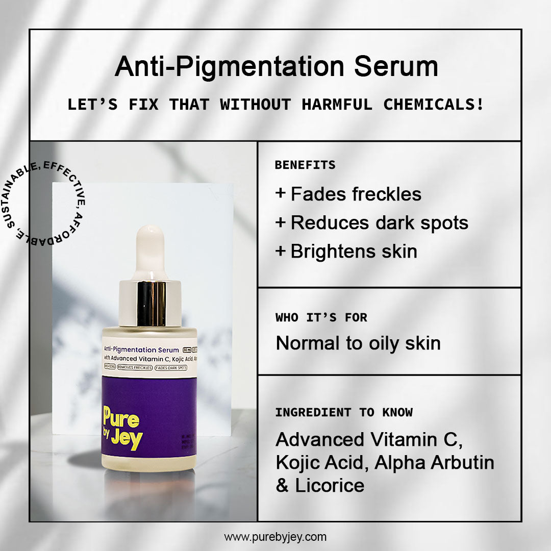 Anti-Pigmentation Serum -  5% Vit C, 2% Kojic Acid + 5% Mandelic Acid